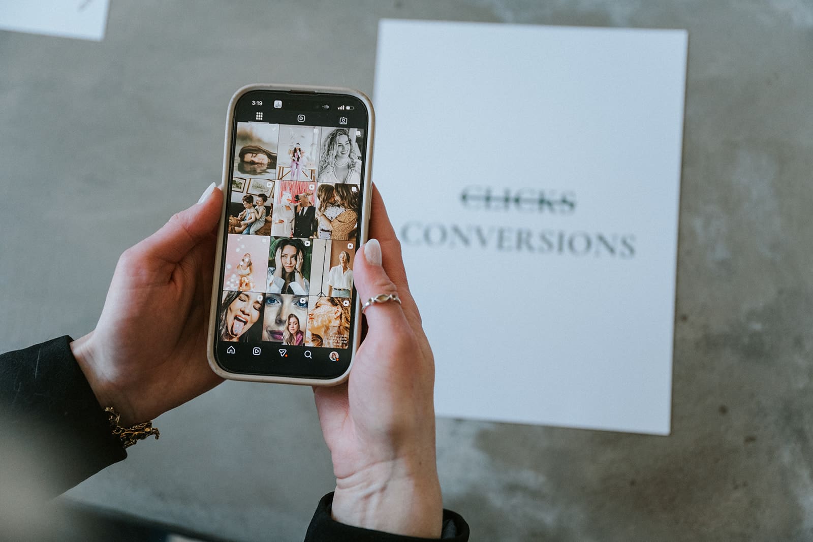 Marketing firm photo about turning website clicks into conversions