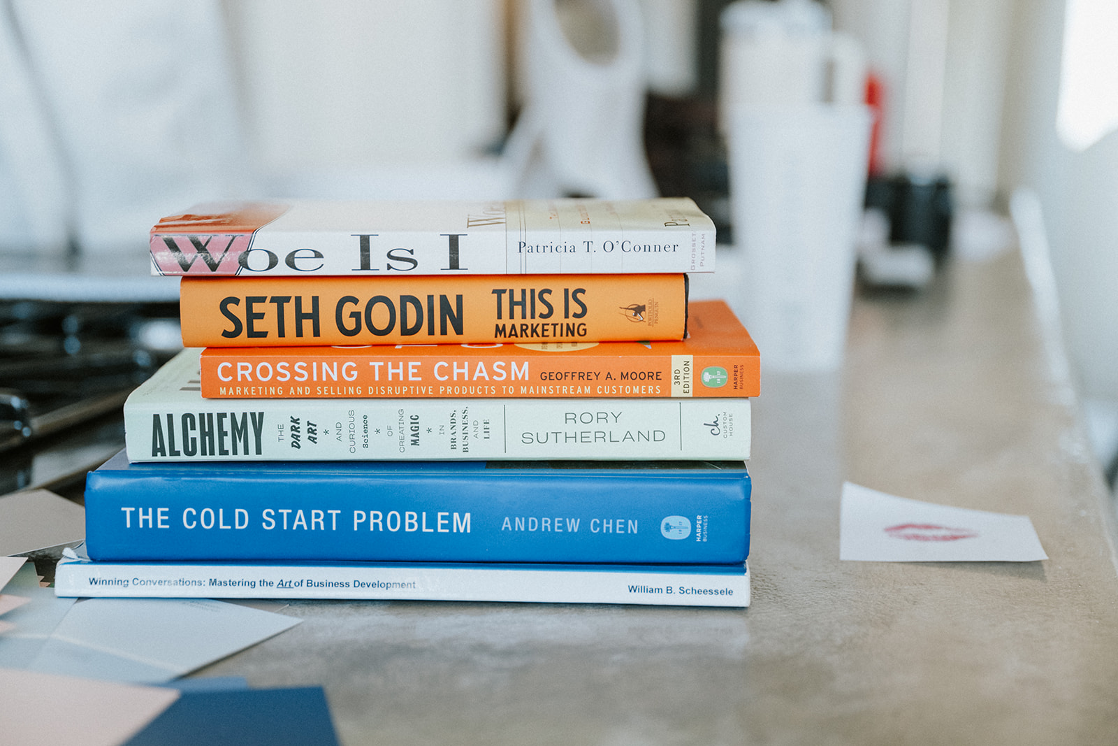 Zage marketing agency for D2C businesses and D2C brands, photo of books